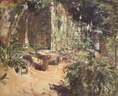 Max Slevogt Sunny Garden Corner in Neukastel (nn02) Germany oil painting art
